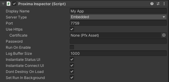 Secure Proxima Component Configuration